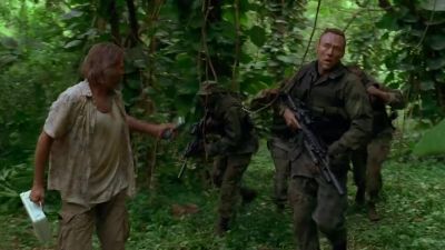 - Where's the chopper?
- About a click back that way. - Lost