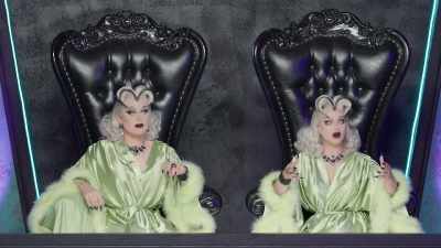 Whether they be
weapons or a net, - The Boulet Brothers' Dragula: Titans
