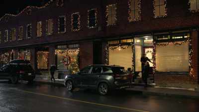 Whew. I feel that cold wind. - Our Christmas Mural