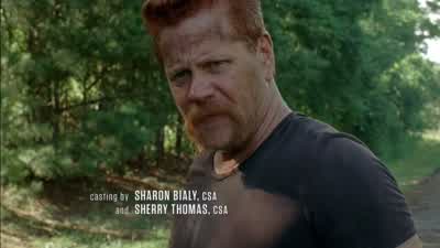 Whew. Check Eugene, see if he's hurt. I'm fine. Just cuts and dings is all. Check him! - The Walking Dead