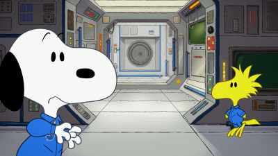 Which is a good thing,
because it's about to get closer. - Snoopy in Space