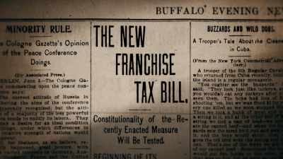 Which is a tax on
businesses who own - Theodore Roosevelt