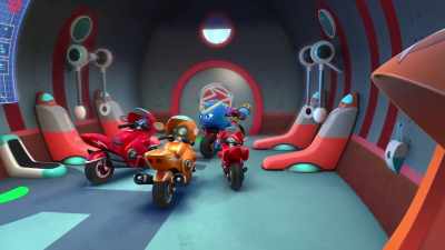 - Which button launches
the invisible bike plane? - Ricky Zoom