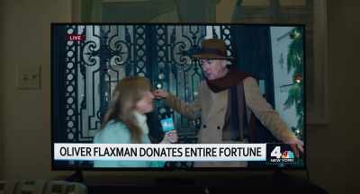 Which was just deposited
to help feed the unhoused - Genie