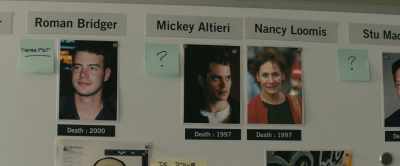 Which leaves Mickey altieri,
Nancy loomis, stu macher... - Scream VI