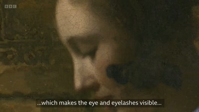 Which makes the eye and
eyelashes visible... - Close to Vermeer