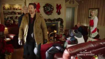 - Which railing?
- Next to the back door. - Romance at Reindeer Lodge