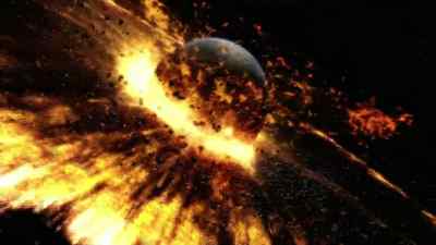...WHICH THEN WENT INTO ORBIT
AROUND THE EARTH - How the Universe Works