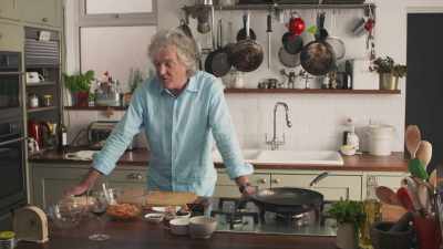 Which translates as - James May: Oh Cook!