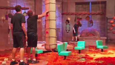 Whichever way Todd decides
to jump, - Floor Is Lava