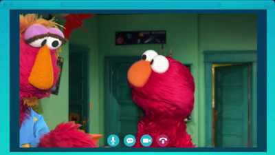 - While Cookie Monster
and Gonger - Sesame Street: Elmo's Playdate