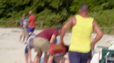 While Denny rushes back to help, - Shark Attack Files