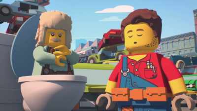 While doing some yoga,
in a mud bath, watching an old movie, - LEGO City Adventures