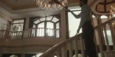 While I cleaned,
he strolled about like a master. - The White Tiger