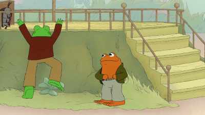 While I danced, the band askedif I wanted to join them on stage. - Frog and Toad