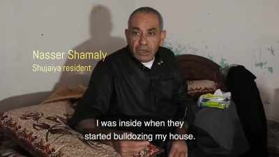 While I was in the house they arrived, - Killing Gaza