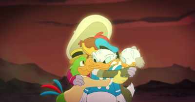 While I usually love these tender moments, - Legend of the Three Caballeros