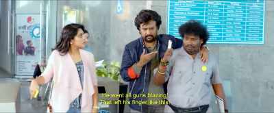 While off-duty, he'd tremble 
even when asking a girl for the time. - Darbar
