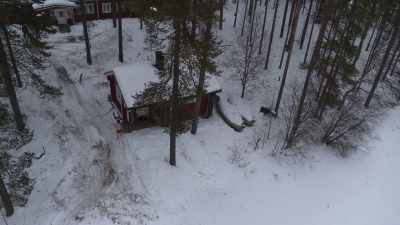 While the ice hole immediately
starts to freeze over. - Wild Nordic