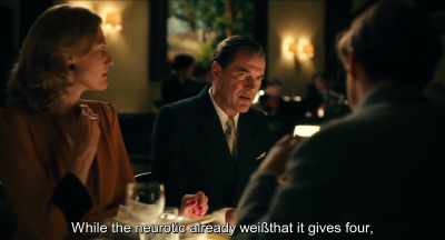 While the neurotic already
knows that it is four,
. - Never Look Away