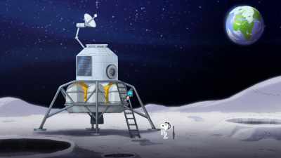 While we're here, we'll have
the opportunity to collect vital data - Snoopy in Space