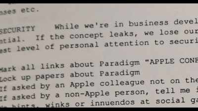 "While we're
in business development stage,
security is essential. - General Magic