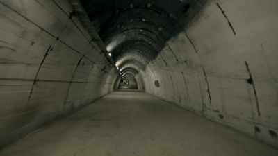 Whilst these tunnels
may have been dug quickly, - Secret Nazi Ruins