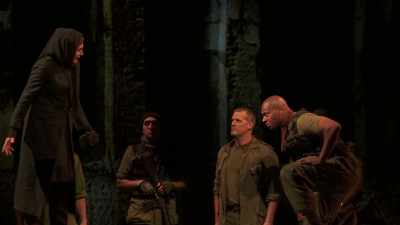 Whilst, with no softer
cushion than the flint, - Coriolanus