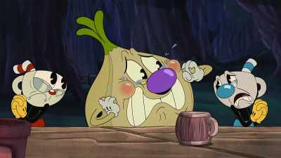 -[whimpers]
-And did we mention that he's an orphan? - The Cuphead Show!