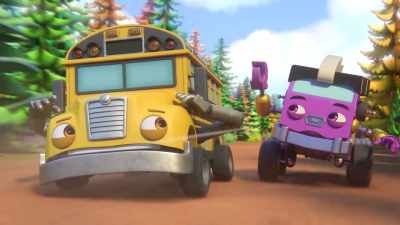 -[whimpers]
-Don't worry, Miss Buster. I just need… - Mighty Monsterwheelies