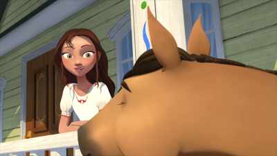 [whinnies and chuffs] - Spirit: Riding Free