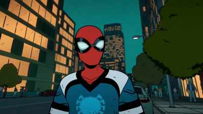 [whirring, crackling] - Your Friendly Neighborhood Spider-Man