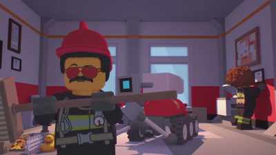 -[whirring]
-[duck toy squeaks] - LEGO City Adventures