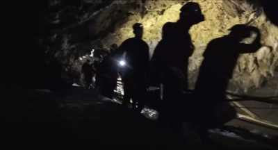 Whisking him into a stretcher
and off up the hill. - The Rescue