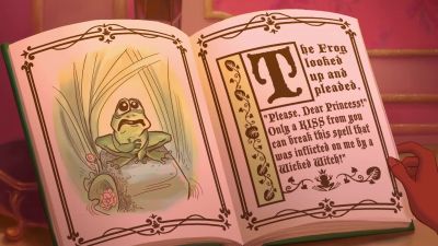 WHISPERING Here comes my favorite part - The Princess and the Frog