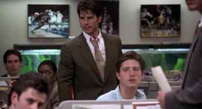 (WHISPERING)
Right now? - Jerry Maguire