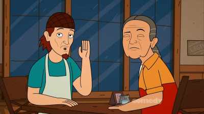 [whispering] - Corner Gas Animated
