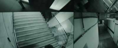 [whispering voices] - Inside