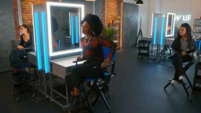 [whispers] Oh, my God.
It's awful. It's so bad. - Glow Up: Britain's Next Make-Up Star