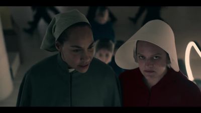‐ [whispers]
She can't want this. - The Handmaid's Tale
