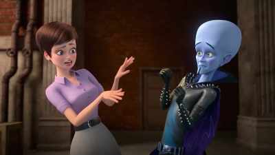(whispers)
They still think I'm evil - Megamind vs. the Doom Syndicate