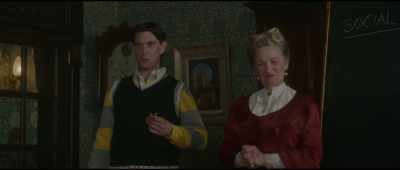 [whistle blowing,
door closes] - Theodosia