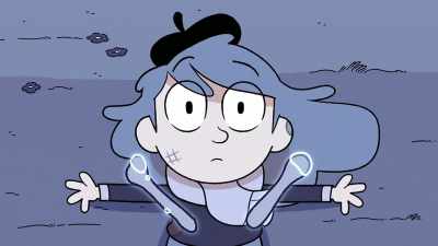 -[whistle blows]
-[ghosts cheering] - Hilda