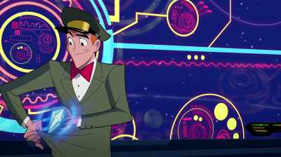 (WHISTLES AND
LAUGHS) That'll do. - Justice League Action
