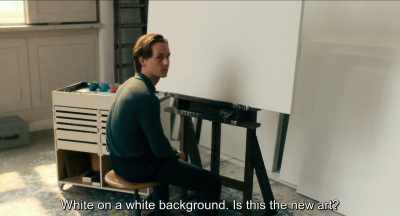 White on a white background.
is this the new art?
. - Never Look Away