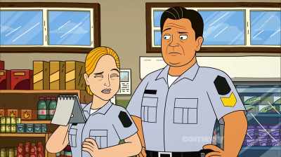 Who?
All I know is... gun? Check! - Corner Gas Animated