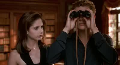 Who are you spying onThat her YeahOh no she's cryingLittle baby's upset by the big bad bookShut upWhat's up your ass - Cruel Intentions