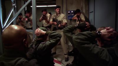 Who are you?
How did you get into this facility? - Stargate SG-1