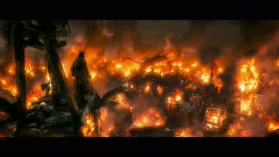 Who are youThat would standAgainst meNow that is a pityWhat will you do nowBowmanYou areForsakenNo help will come - The Hobbit: The Battle of the Five Armies