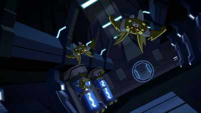 - Who built us?
- (BANGING) - Justice League Action